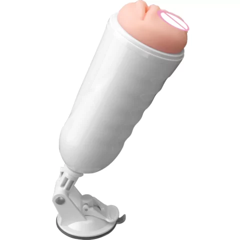 Mouth and Vagina 2 in 1 vibrate Masturbator Cup - S126